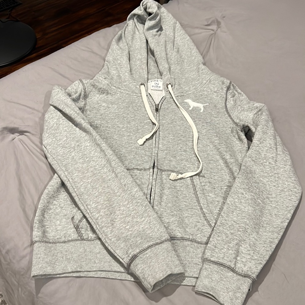 Pink zip up hoodie